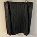 J. Crew Skirts | J. Crew Faux Leather Pleated Midi Skirt Plus Size 22 | Color: Black | Size: 22