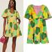 Kate Spade Dresses | Kate Spade Cucumber Leaf Print Floral Swing Dress | Spring Garden | Size 14 | Color: Green/Pink | Size: 14