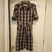 Converse Dresses | Converse One Star Women's Plaid Dress Xl | Color: Black/Brown/Gray | Size: Xl