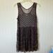 Free People Dresses | Free People Beaded Slip Dress - Size Small | Color: Black/Brown | Size: S