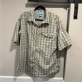 Columbia Shirts | Columbia Plaid Shirt Sz Xxl | Color: Blue/Tan | Size: Xxl