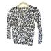 J. Crew Sweaters | J. Crew Women's Size Xs Cheetah Print Merino Wool Cardigan Sweater New | Color: Black/Tan | Size: Xs