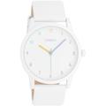 Oozoo - Timepieces Women's Watch | Women's Watch with Leather Strap | Modern Watch for Women | Elegant Analogue Women's Watch in Round (38 mm Case), C11059-White/White