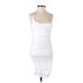 Princess Polly Cocktail Dress - Bodycon: White Solid Dresses - Women's Size 0