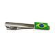 Brazil Flag Pendant Square Tie Clip