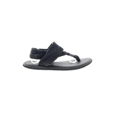 Sanuk Sandals: Black Solid Shoes - Women's Size 10 - Open Toe