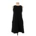 Gap Casual Dress - Mini High Neck Sleeveless: Black Solid Dresses - Women's Size X-Small