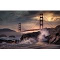 GUOHLOZ Jigsaw Puzzles for Adults 1500 Piece KidsToys Family Games Birthday Gifts for Toddler Children Learning Educational Boys Girls, California, San Francisco, Golden Gate Bridge,87x57cm