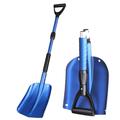 Folding Snow Shovel for Snow Removal with D-Grip Handle And Retractable Aluminum Handle Emergency Snow Pusher Shovel for Car Truck Recreational Vehicle