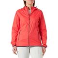 CMP - Woman Jacket Rain Fix Hood, RedKiss, XS