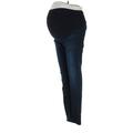 &Denim by H&M Jeans - Super Low Rise Skinny Leg Jeggings: Blue Bottoms - Women's Size 6 - Dark Wash