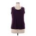 R&M Richards Sleeveless Top Purple Cowl Neck Tops - Women's Size 14 Petite