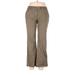 New York & Company Khaki Pant: Brown Solid Bottoms - Women's Size 10