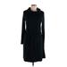 Lou & Grey for LOFT Casual Dress - Sweater Dress: Black Dresses - Women's Size Medium