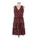 Tommy Hilfiger Casual Dress - DropWaist: Burgundy Batik Dresses - Women's Size 6