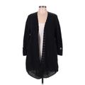 Style&Co Cardigan Sweater: Black Sweaters & Sweatshirts - Women's Size Medium