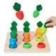 Jouet en bois coloré avec carottes jouets d'apprentissage des mathématiques manipulateurs