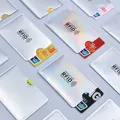 Porte-cartes anti Rfid serrure de lecteur étui pour carte bancaire carte d'identité protecteur