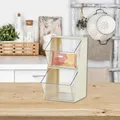 Boîte de rangement en acrylique transparente présentoir de sachets de thé capsule de café lait