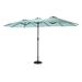 Arlmont & Co. 178.35" x 105.12" Rectangular Market Umbrella in Red | 100.39 H x 178.35 W x 105.12 D in | Wayfair 1B8D81DF5F8147F9B745517ACB6A3404