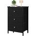 Winston Porter Rafiq Metal Nightstand Wood/Metal in Black/Brown | 30 H x 17.8 W x 11.8 D in | Wayfair 15DDE3AC2EB042C48FD1871EC4689183