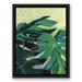Bay Isle Home™ Big Leaves Framed On Canvas Print Canvas in Green | 17.75 H x 13.75 W x 1.75 D in | Wayfair D3E69755A9614FA0AB3D81A63B403203