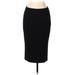 Dolce & Gabbana Wool Pencil Skirt Calf Length: Black Print Bottoms - Women's Size 42