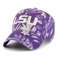 Men's '47 Purple LSU Tigers Tropicalia Clean Up Adjustable Hat