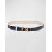 New Gancini Reversible Leather Belt