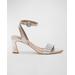 Nora 2 Metallic Ankle-strap Sandals