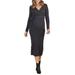 Lucille Knit Midi Maternity/nursing Dress