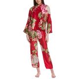 2pc Caterina Mandarin Pajama Set - Red - Natori Nightwear