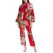 2pc Caterina Mandarin Pajama Set - Red - Natori Nightwear