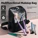 ruhuadgb Professional Makeup Artist Bag Makeup Brush Bag Large Capacity Adjustable Belt Shoulder Strap Transparent Visible Window Makeup Artist Makeup Brush Bag