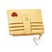 woman handbag 1Pc Heart Pattern Woman Handbag Fashion Purse Cosmetic Bag for Evening Party Banquet Wedding(Yellow)