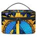 Peace Pattern Relavel Cosmetic Tote Bags Printed Design Large Capacity Makeup Bag Makeup Organizer Travel Cosmetic Pouch Toiletry Case Handbag for Daily Use