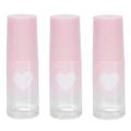 6 pcs Heart Pattern Jewel Ball Bearing Bottle Heart Pattern Glass Perfume Bottles