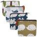 12 Pcs Canvas Lipstick Makeup Cosmetic Bags Cartoon Coin Travel Purse Small Zip Storage Miss