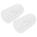 Multi-layer Storage Box Ring Earrings Necklace Case Jewelry 2 Pcs Organizer Dresser for Makeup Vanity White
