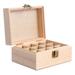 Essential Oil Wooden Box Essential Oils Carrying Case 12- Bottle Oil Portable Essential Oil Storage Box Travel Storage Organizer Aromatherapy Bottle Holder for Travel