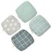 4 Pcs Makeup Organizer Bag Blue Storage Bag Earphone Storage Small Purse Wallet Mini Cosmetic Bag Outdoor Period Bag Sanitary Napkin Storage Bag Water Proof Polyester Cotton Travel Girl Child