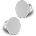 Sound Town Pair of 4.5 Coaxial in-Ceiling Speakers with Metal Backcan and Tile Rails 70V/100V/8-Ohm Switchable Magnetic Grill White (STCS4C-PAIR)