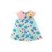 TheFound Toddler Baby Girls Floral Summer Sleeveless Dress High Waist A Line Dress Ruffle Short Sundress