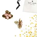 Kate Spade Jewelry | Kate Spade Rare Pink Pansy Blossom Earrings | Color: Gold/Pink | Size: 7/8" Wide. 5/8" Drop
