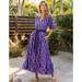 Anthropologie Dresses | Nwt Anthropologie Printfresh Countryside Drives In Lavender Fields Maxi Dress | Color: Purple | Size: 4x