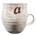 Anthropologie Dining | Anthropologie Homegrown 12 Oz Initial Mug | Color: Cream/Pink | Size: Os