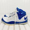 Nike Shoes | Nike Zoom Bb Ii Varsity Blue White Basketball Shoes Athleisure Sneakers E263 | Color: Blue/White | Size: 10