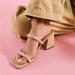 Free People Shoes | Nwot Free People Parker Double Strape Heel Sandals Shoes Dune Size 7 | Color: Tan | Size: 7