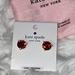 Kate Spade Jewelry | Nwt Kate Spade Lovely Red Garnet Cubic Zirconia Studs Earrings | Color: Gold/Red | Size: Os