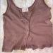 Urban Outfitters Tops | Brown Urban Outfitters Urban Nation Ripped Buttonedtop Buttons Boho Bohemian | Color: Brown | Size: 4